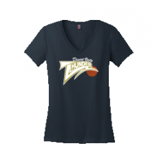 District ® Women’s Perfect Weight ® V-Neck Tee with Thunder BB Logo